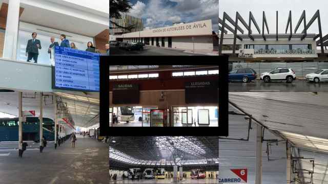 Algunas imágenes de diferentes estaciones de autobuses de Castilla y León