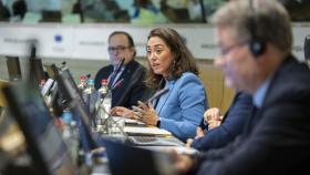 La consejera de Movilidad y Transformación Digital, María González Corral, en la reunión de la Comisión del Comité Europeo de las Regiones