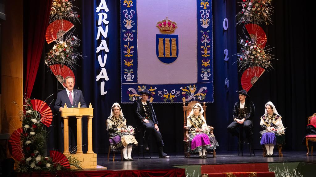El Niño de la Capea durante el pregón del Carnaval del Toro de Ciudad Rodrigo