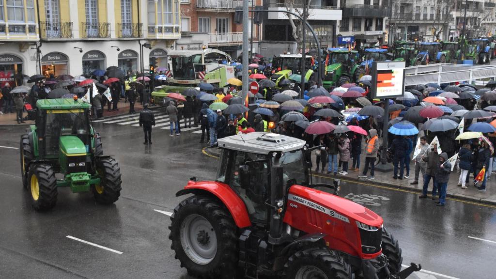 Tractorada de las organizaciones agrarias en Zamora