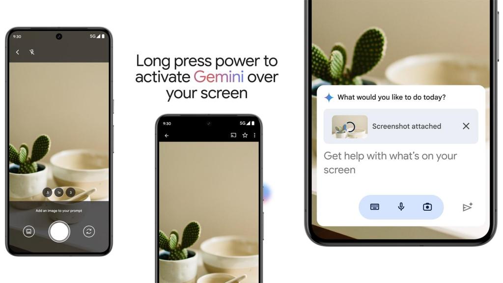 Imagen que enseña cómo se activa Gemini en un móvil Android