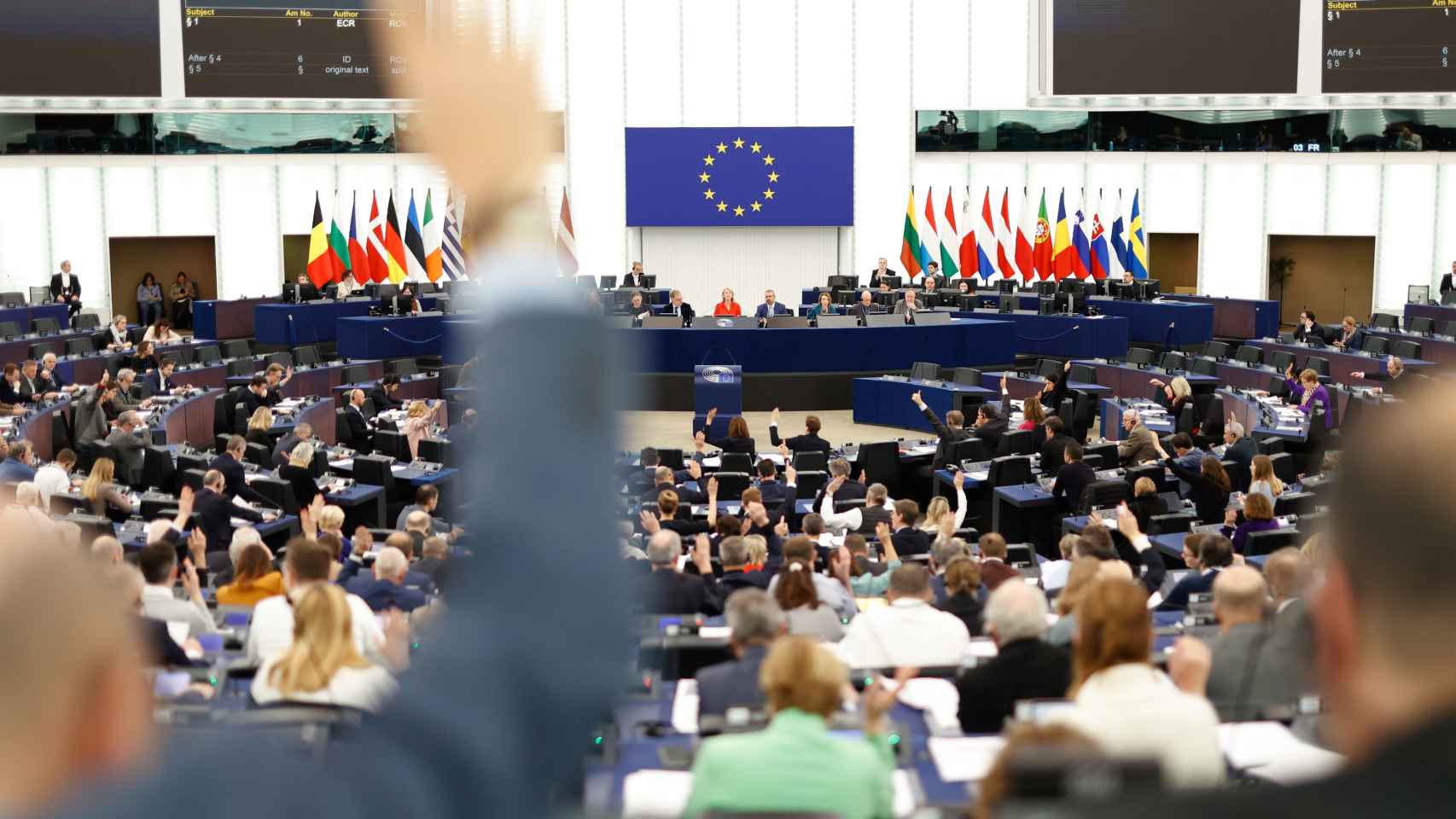 Votación de esta semana en el pleno del Parlamento Europeo.