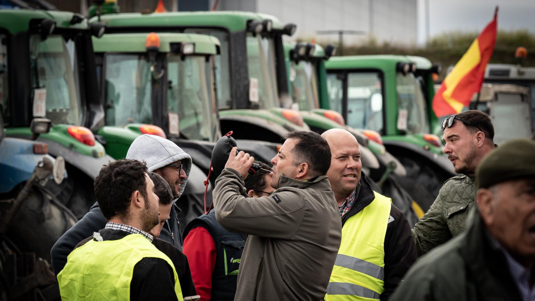 Agricultores en Madrid.