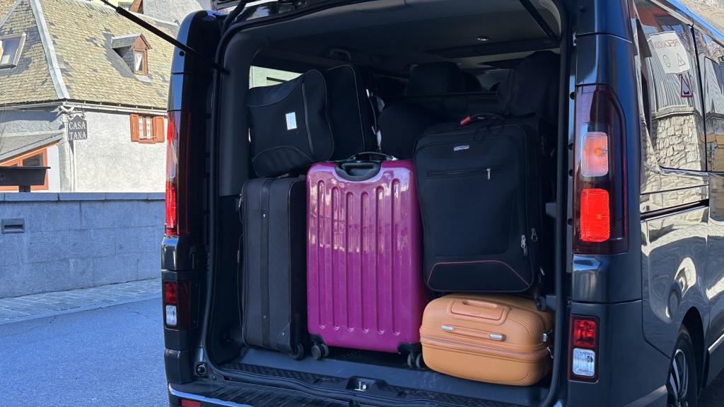 Maletero de la Renault Trafic.