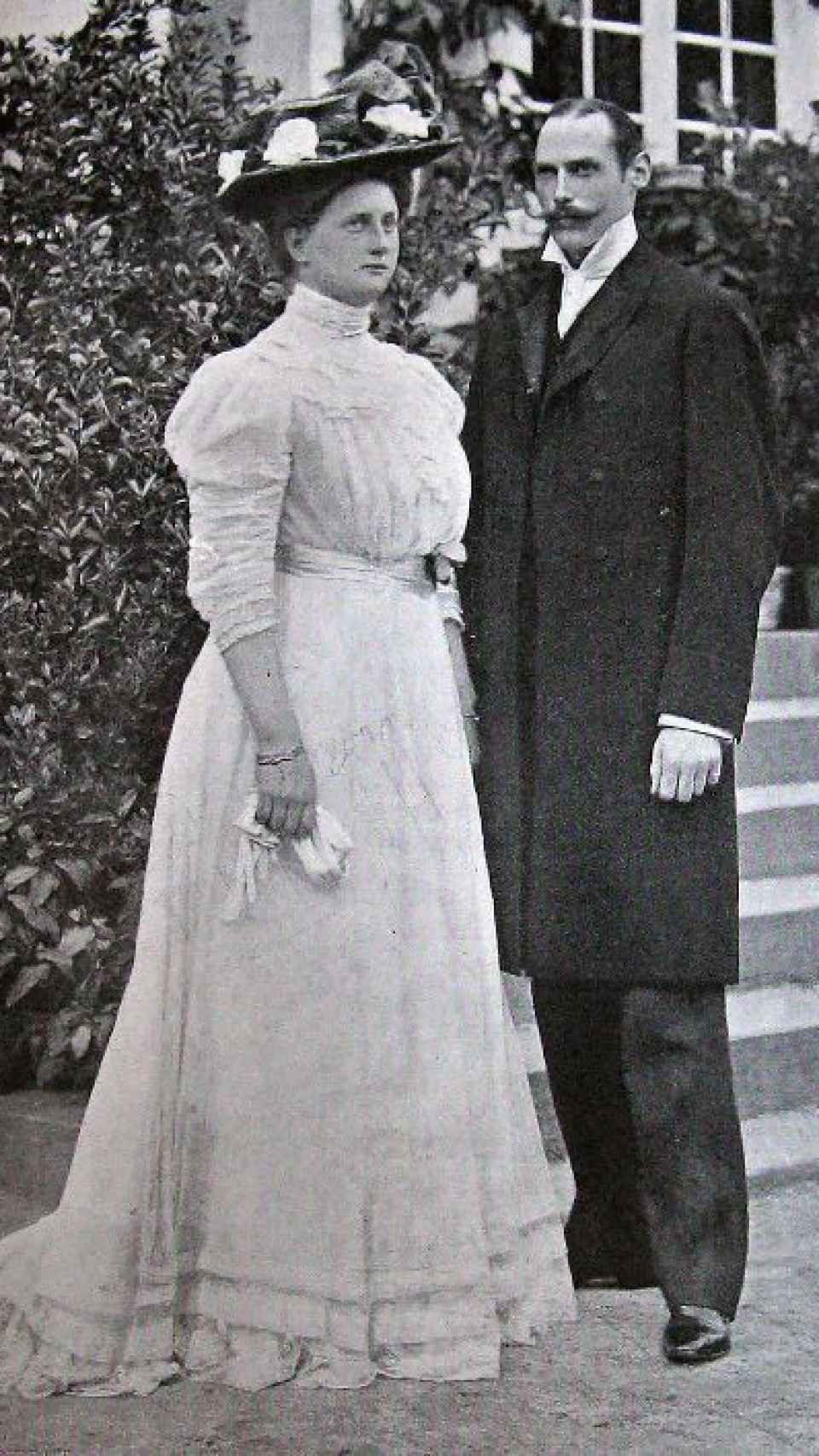 La pareja real contrajo matrimonio en 1909.