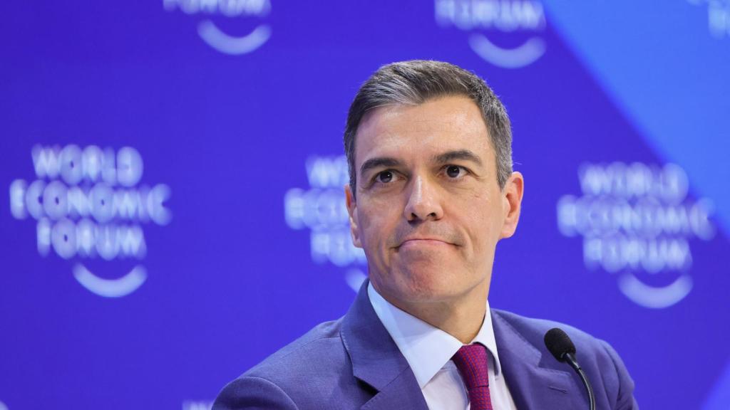 Pedro Sánchez, durante su última participación en el Foro de Davos.