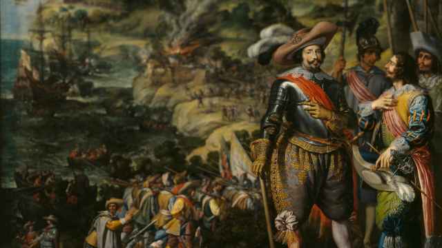 Recuperación de la isla de San Cristóbal por Don Fadrique de Toledo.