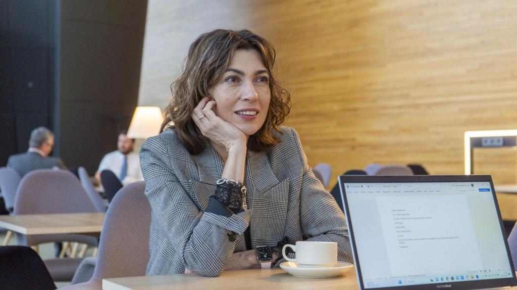 Eva Poptcheva, durante su entrevista con EL ESPAÑOL-Invertia en Estrasburgo.