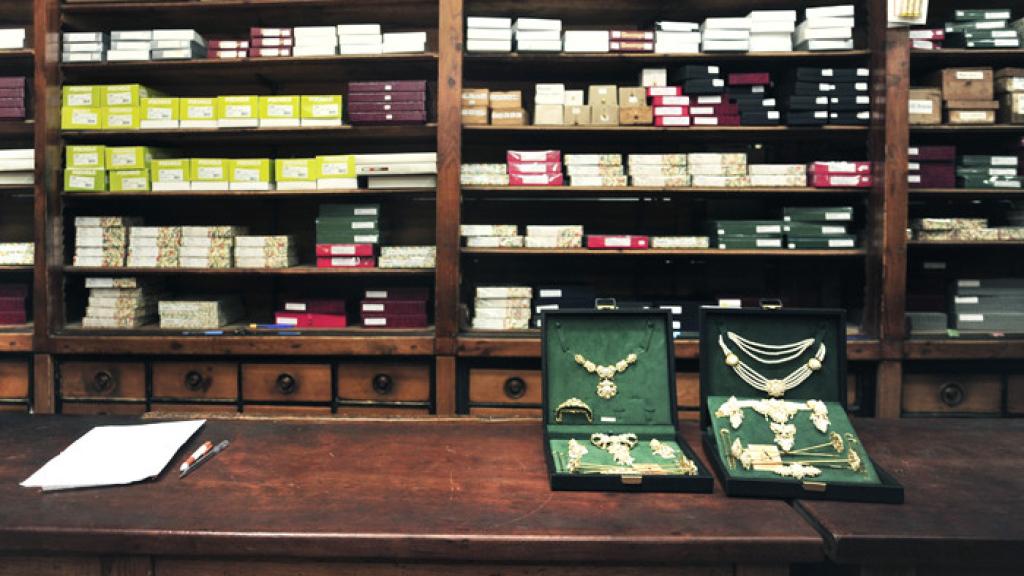 Estanterías de la tienda