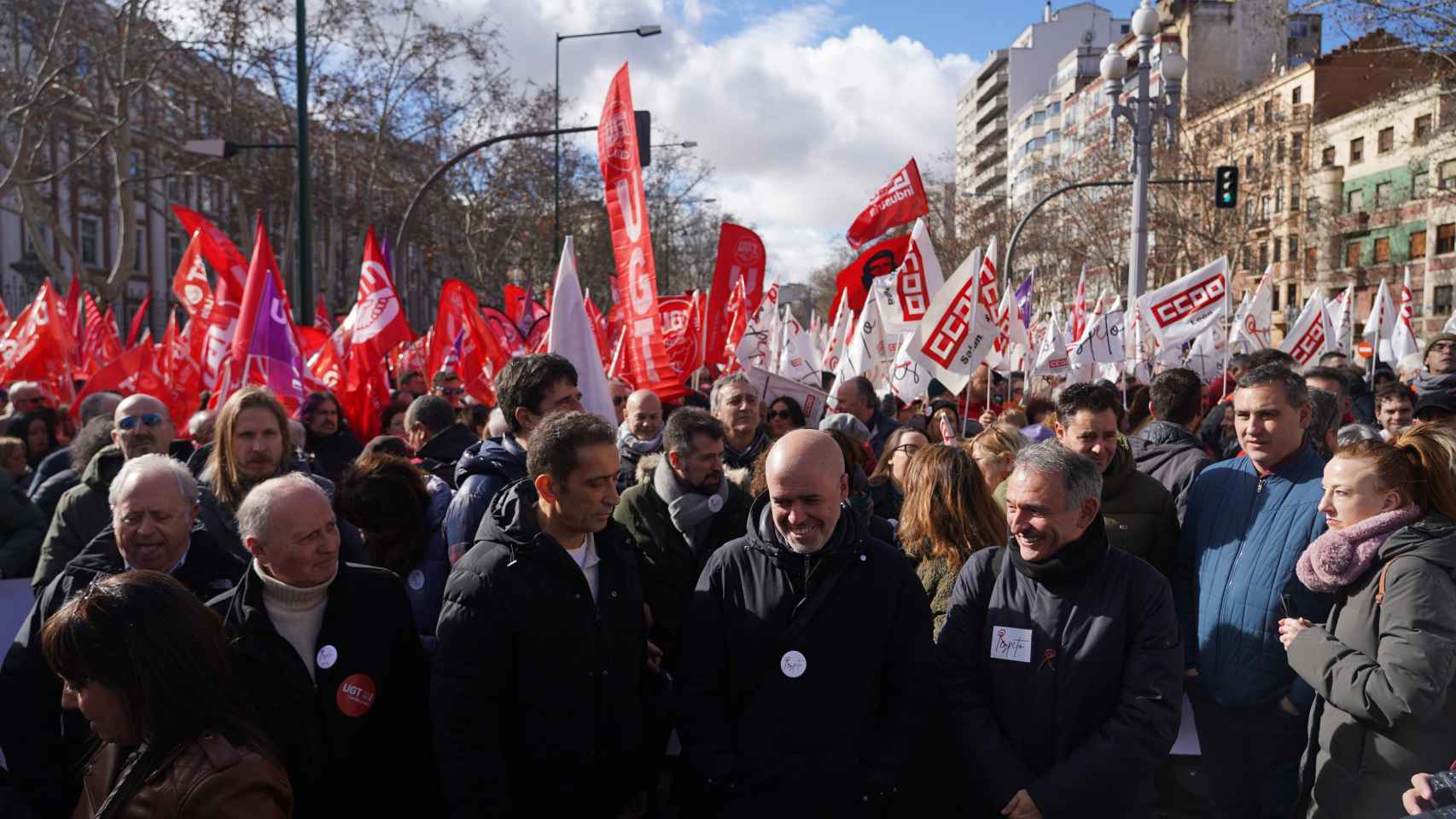 Imagen de la manifestación Por el Respeto de Castilla y León en Valladolid