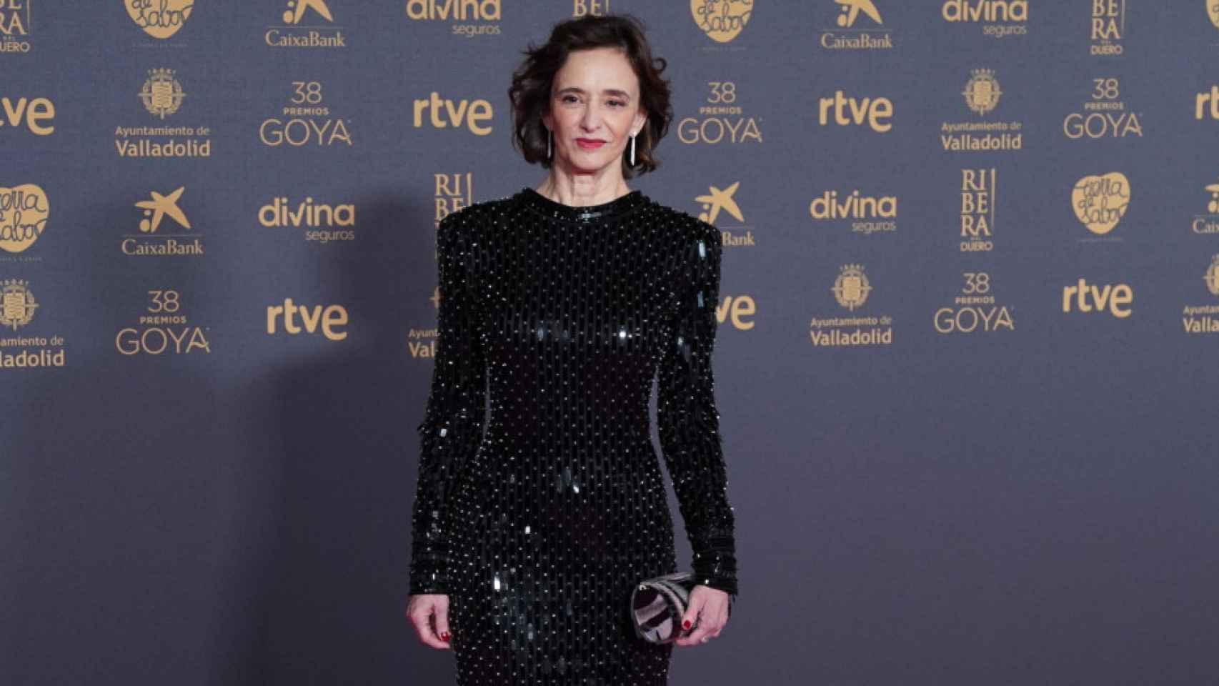 La actriz Ana Torrent, nominada a mejor actriz de reparto, en la alfombra de los Premios Goya 2024.