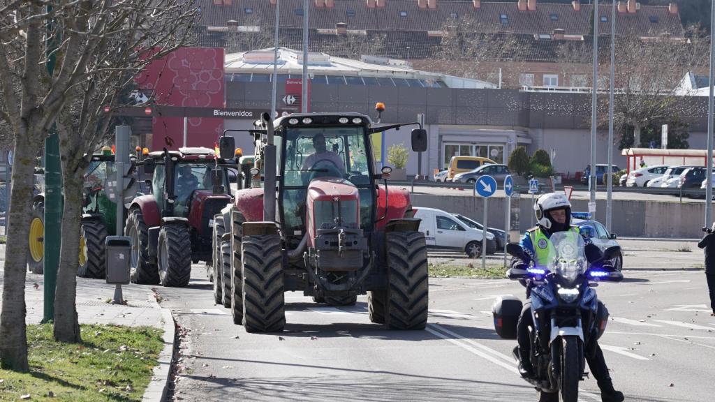 Imagen de archivo de una de las tractoradas en Valladolid