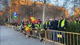 600 agricultores se manifiestan frente a la Feria de Valladolid el día de los Goya