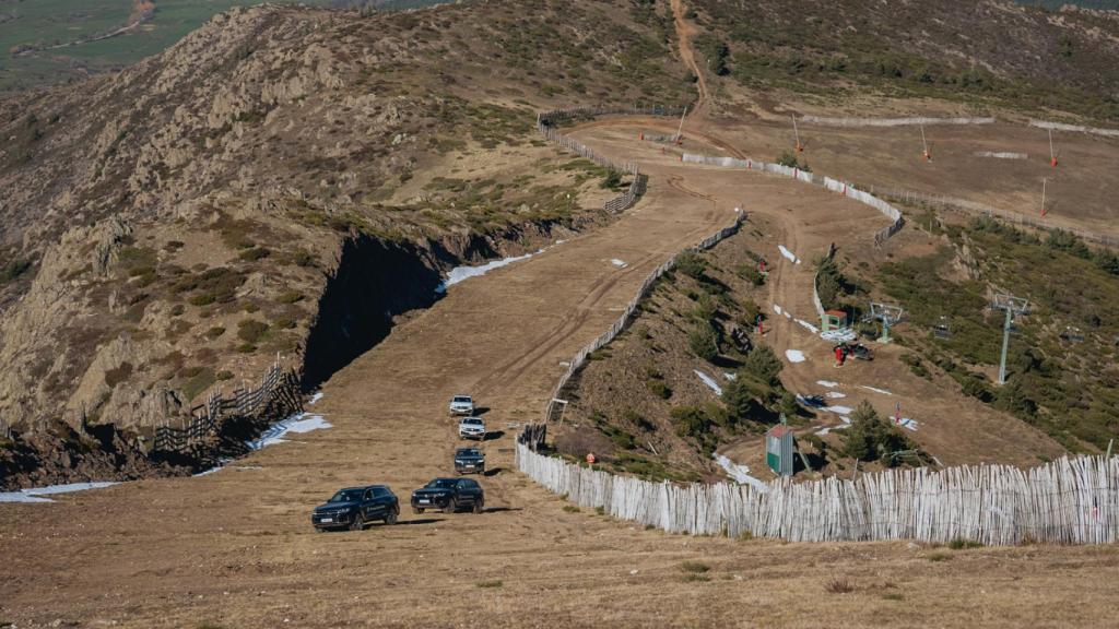 Durante la ascensión el coche subía pendientes de hasta el 30%.