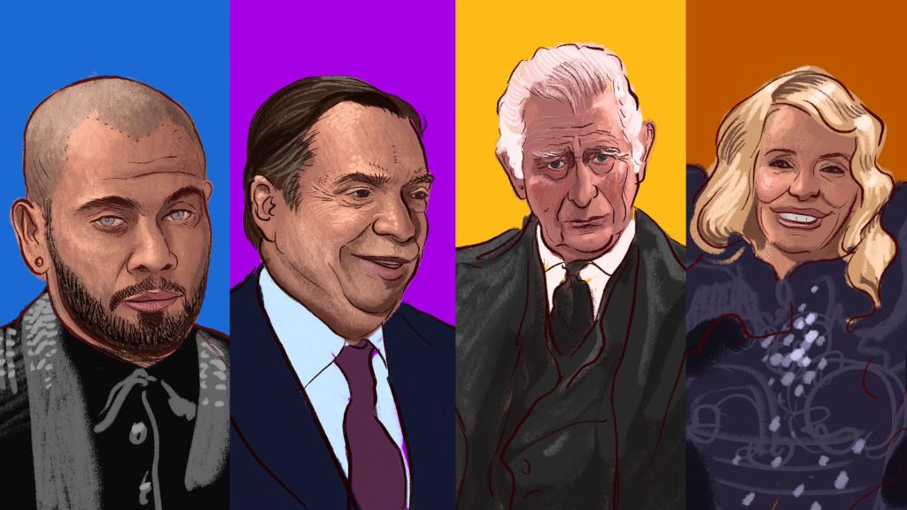 Dani Alves, Luis Planas, Carlos III y 'Mery' de Nebulossa.