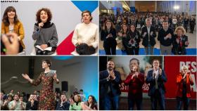 Jornada de campaña electoral en Galicia