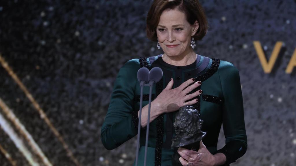 Sigourney Weaver en los Premios Goya. Foto: EFE/Chema Moya.