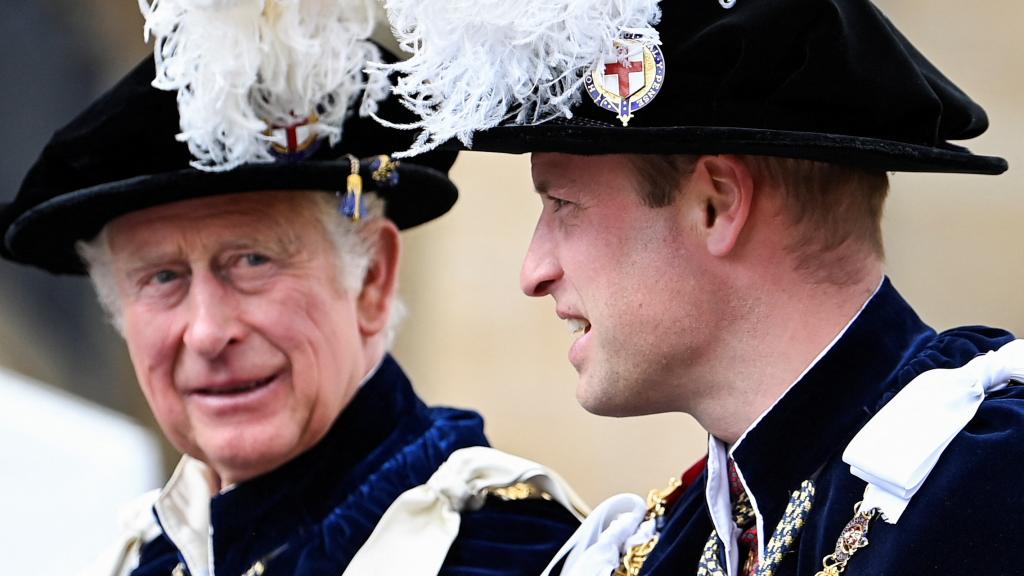 Harry, Guillermo y Carlos en una imagen de archivo de 2014.