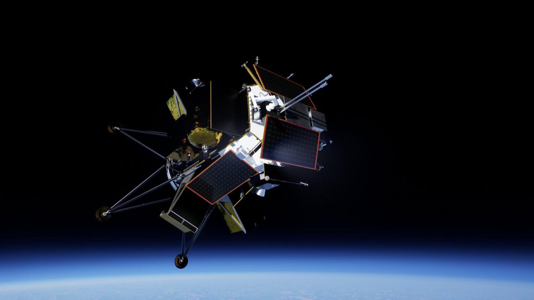 Nova-S flight as part of the IM-1 mission