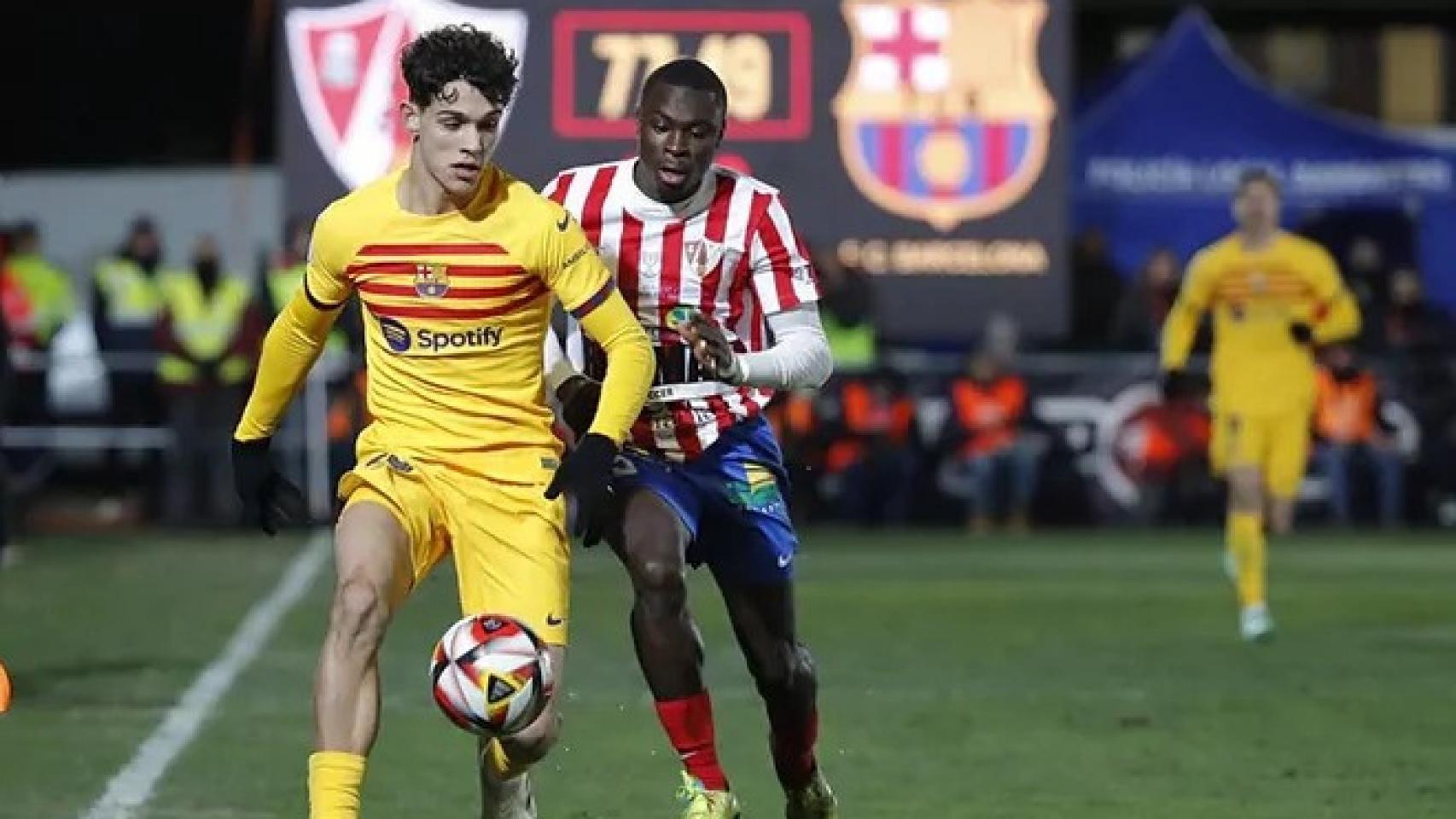 Hector Fort, durante un partido de Copa del Rey.