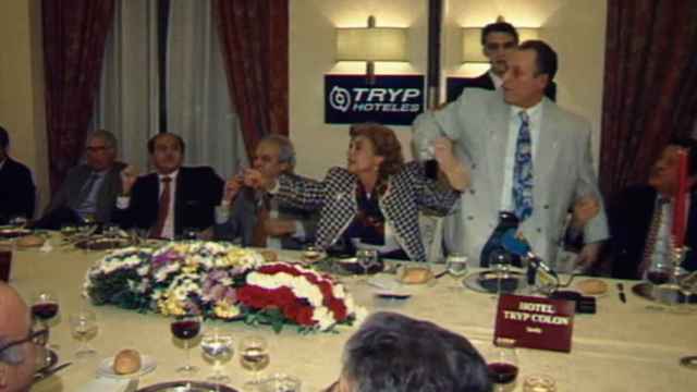 Momento de la discusión de Lopera y Cuervas en 1995.
