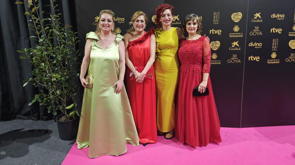 Mariche Domingo, directora de Kiss FM, Maje Sáez, directora de la oficicina de Comunicación del alcalde de Valladolid, Ainhoa Salcedo y Silvia García, directora de El Español de Castilla y León