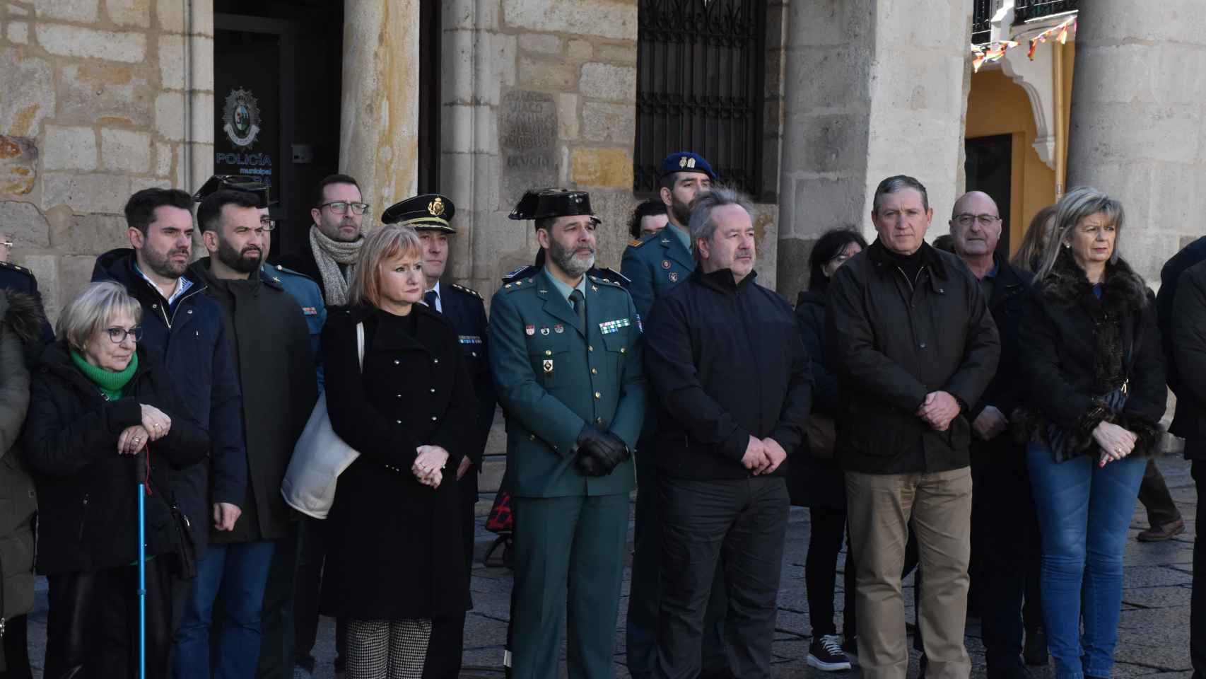 Minuto de silencio en Zamora por los guardias civiles asesinados en Barbate