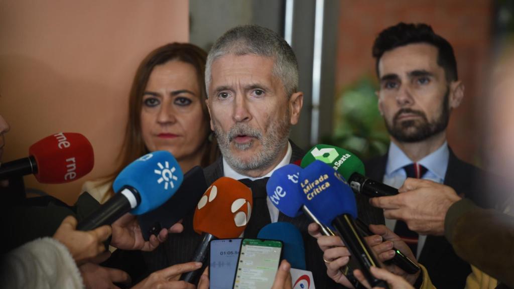 El ministro del Interior, Fernando Grande Marlaska, este lunes en Madrid.