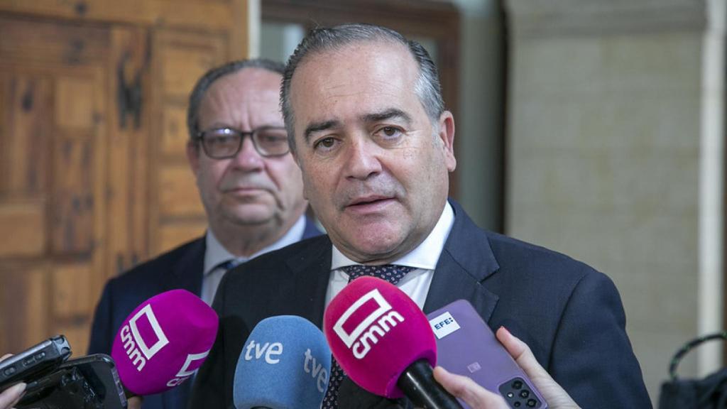 José Julián Gregorio este lunes en el Palacio de Fuensalida.