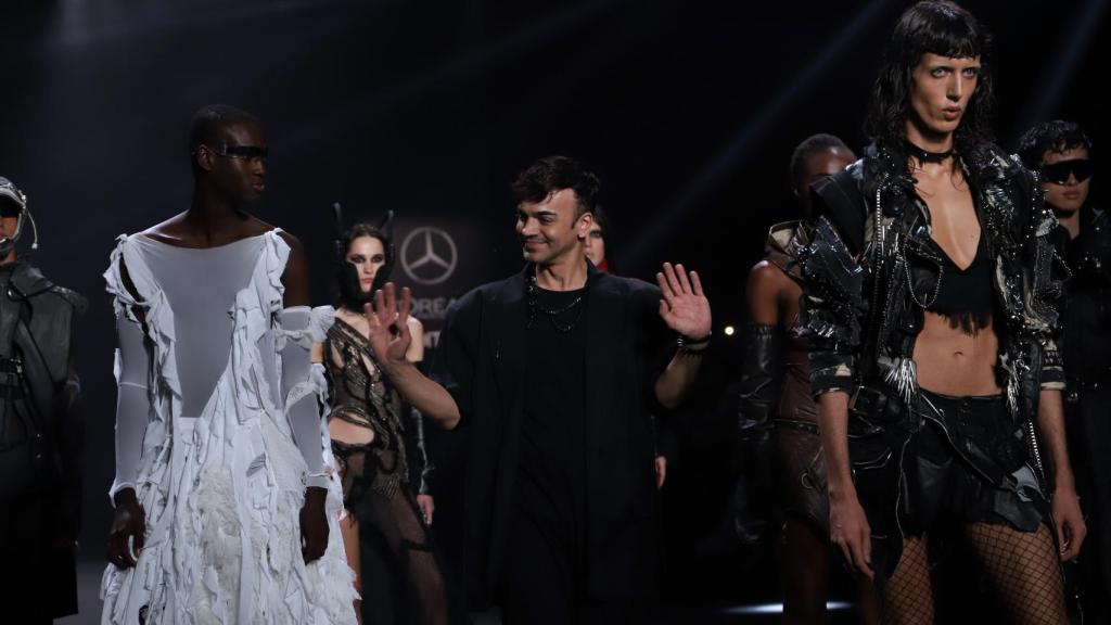 Javier Soria, en la edición de septiembre de 2023 de la Fashion Week. EE