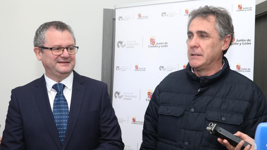 El consejero de Agricultura, Ganadería y Desarrollo Rural, Gerardo Dueñas, este lunes en Palencia.