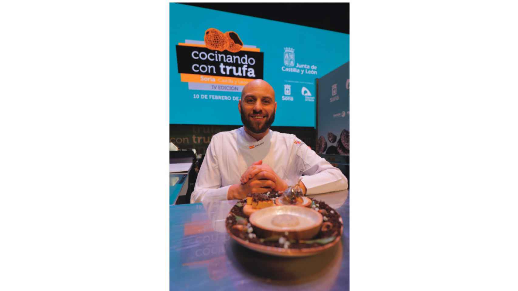 El chef Rubén Arnanz, de Segovia, ganador del IV Concurso Internacional ‘Cocinando con Trufa’ .