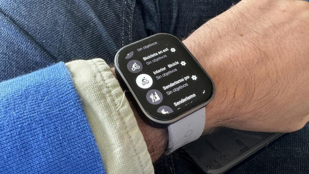 Modos deportivos en un smartwatch