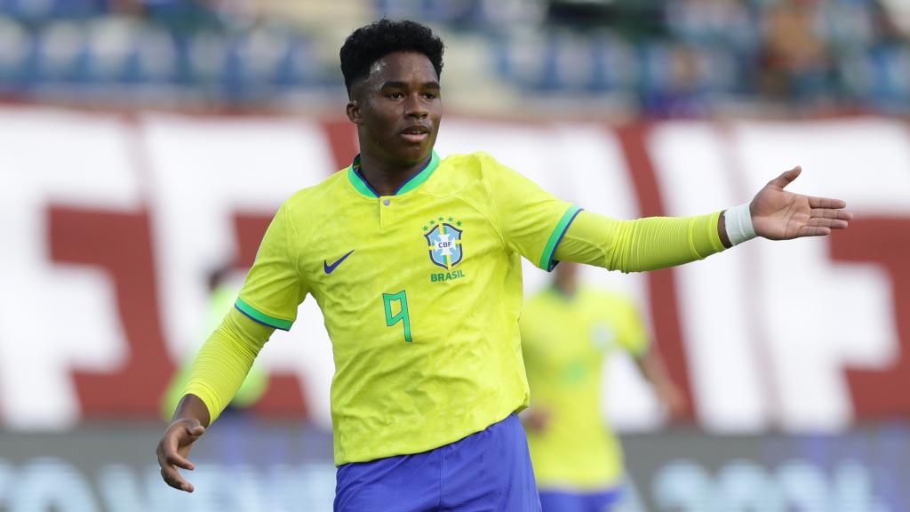 Endrick, con la selección Sub23 de Brasil