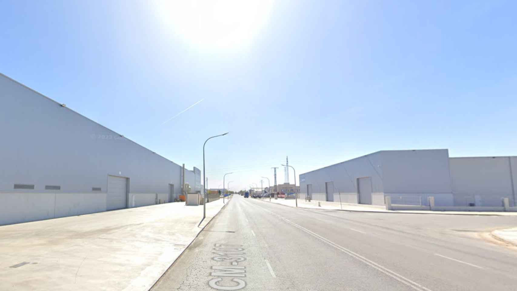 Calle D del polígono industrial de Manzanares. Foto: Google