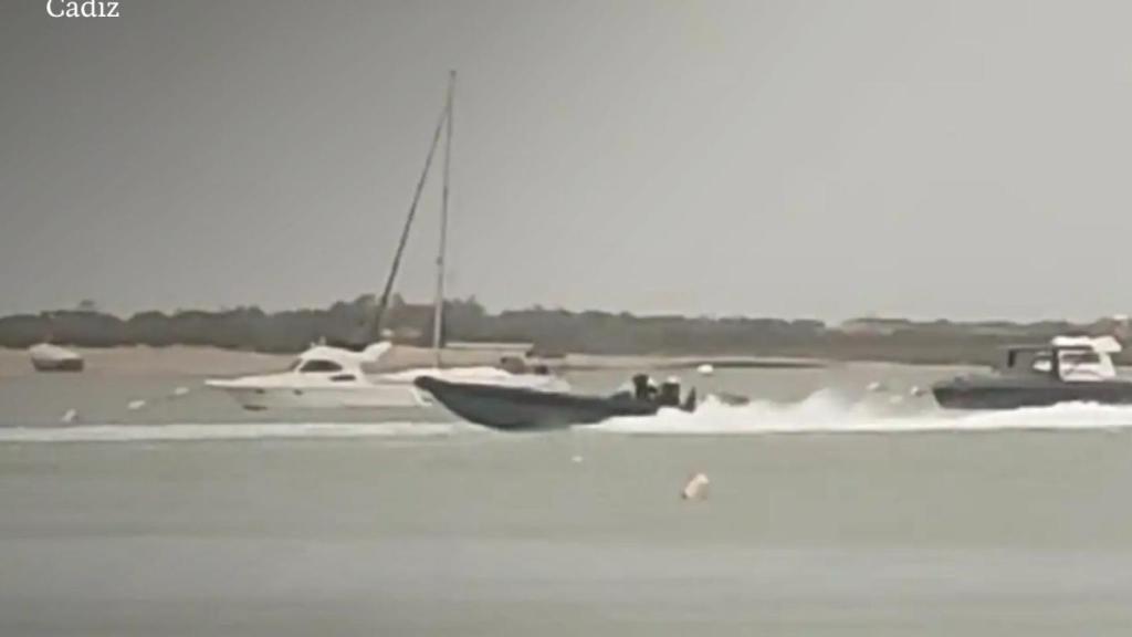 Una de las narcolanchas de Barbate, el fin de semana de la tragedia.