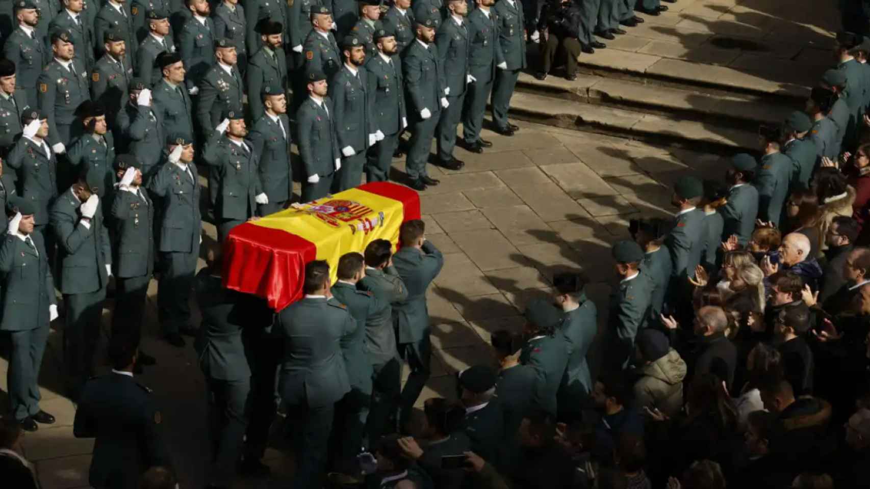 Funeral de los dos guardias civiles asesinados por los narcotraficantes en Barbate.