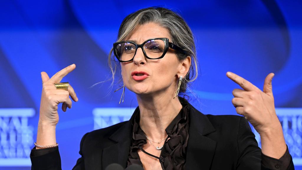 Francesca Albanese en el Club Nacional de Prensa en Canberra (Australia) el 14 de noviembre de 2023.