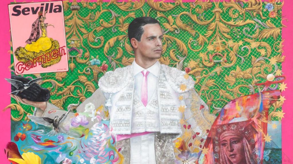 El cartel de las Fiestas de Primavera 2024 Sevilla funde al toreo con la Semana Santa y la Feria de Abril.