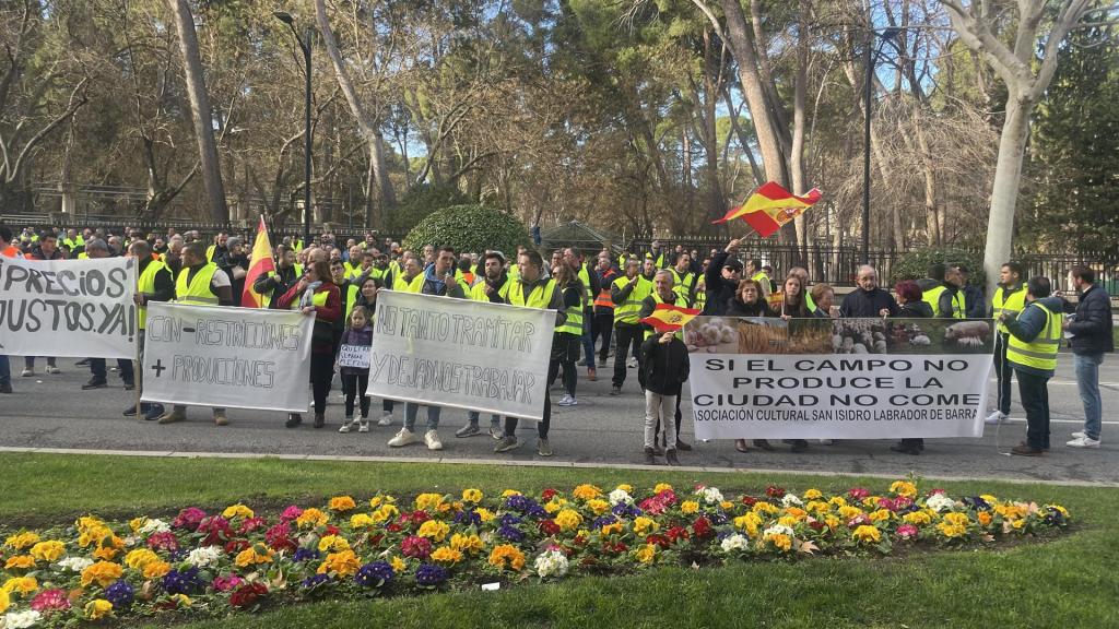 Imagen de archivo de protestas de agricultores en Albacete.