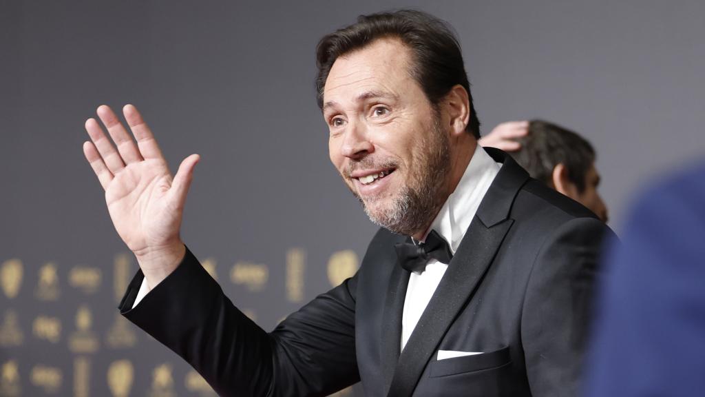El ministro Óscar Puente durante la ceremonia de los Premios Goya 2024