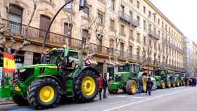Imagen de una tractorada en Salamanca el pasado 8 de febrero.