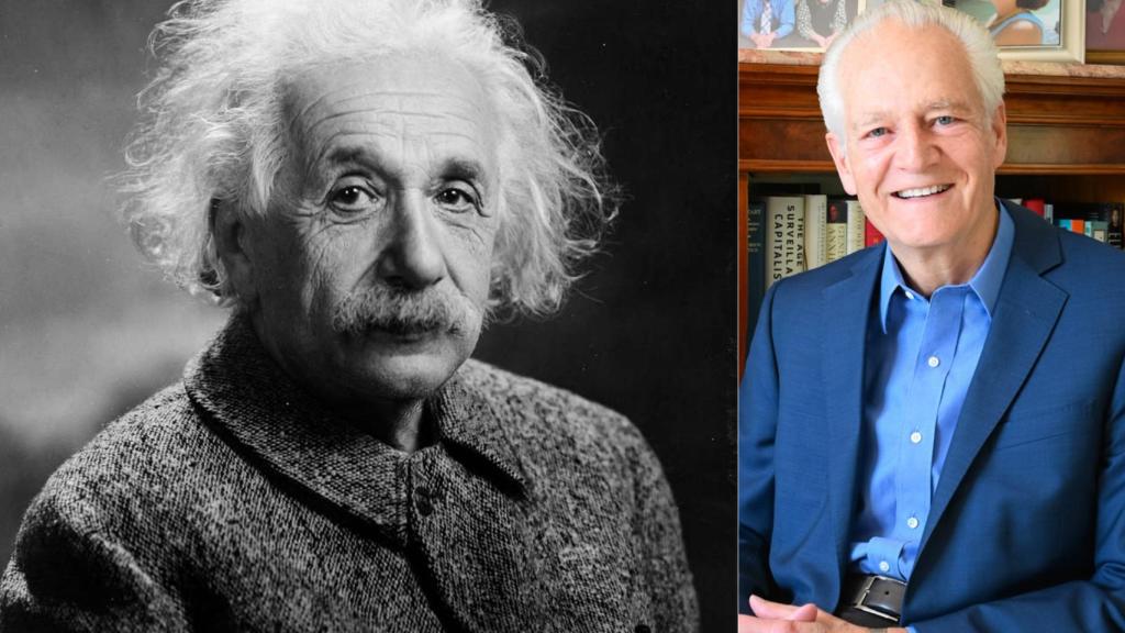 El profesor Wright ha estudiado la vida de figuras como la de Albert Einstein.