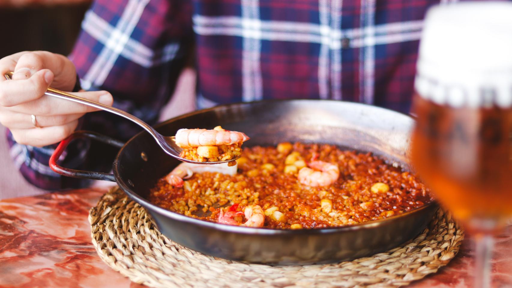 Paella del señoret en Rocacho Plaza