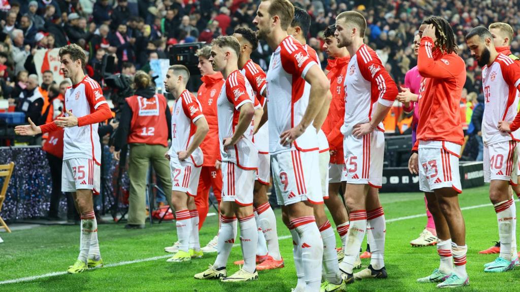 Los futbolistas del Bayern de Múnich, durante un partido.