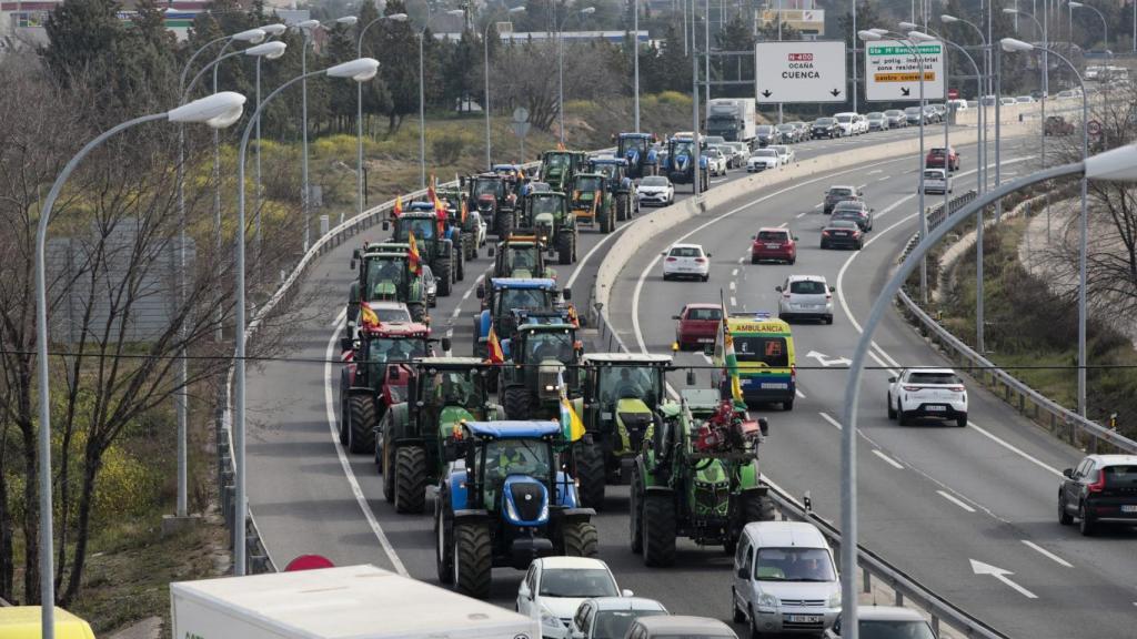 Tractorada en la ciudad de Toledo.