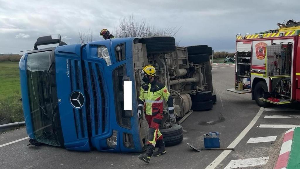 Accidente en Talavera de la Reina. Foto: CPEIS Toledo.