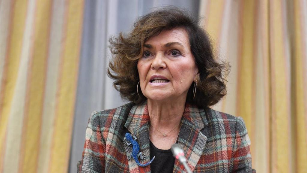 La exvicepresidenta primera del Gobierno y presidenta de la Comisión de Igualdad, Carmen Calvo.