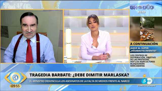 Pedro J. Ramírez este martes en Telecinco.