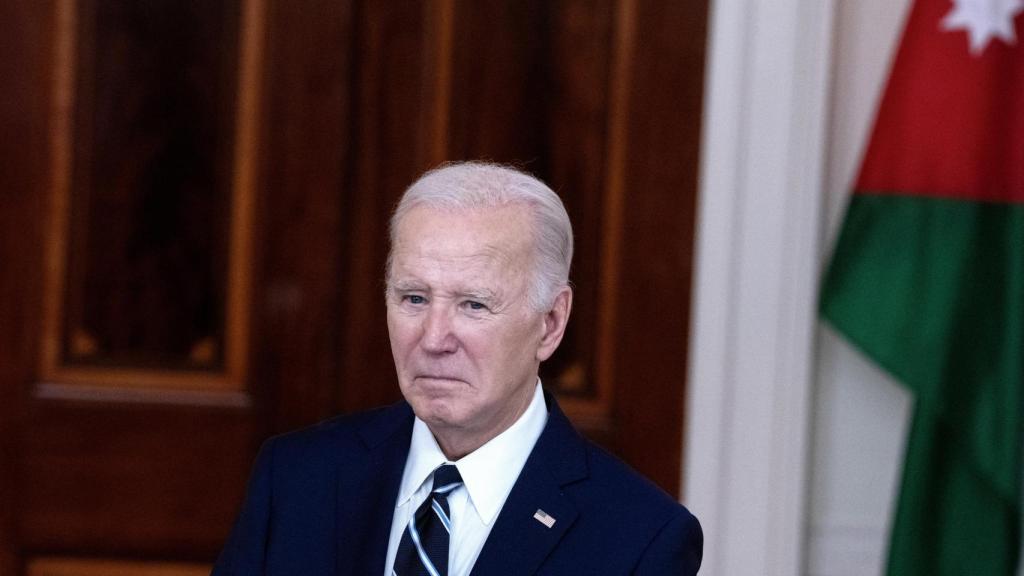 El presidente de EEUU, Joe Biden, este lunes en rueda de prensa.